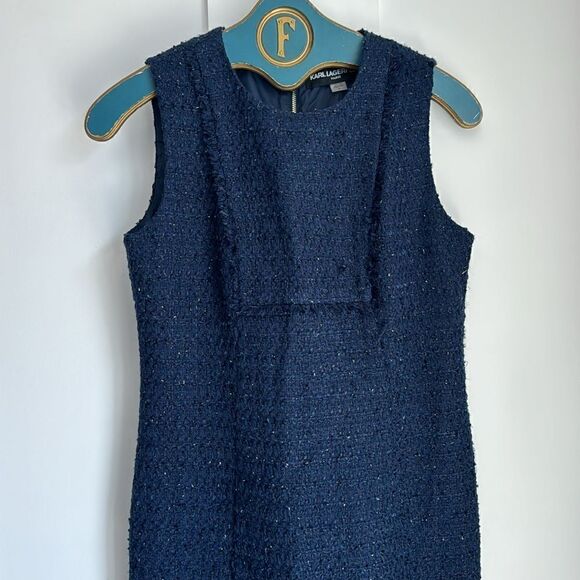Karl Lagerfeld Elegant Navy  Dress - 4 - Picture 2 of 6